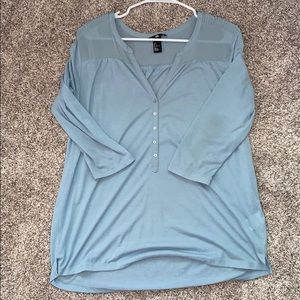Blue 3/4 Sleeve Top!